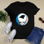 Halloween Skull Funny Football Team Carolina Panthers 2 T Shirt