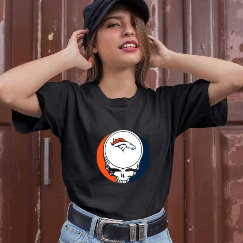 Halloween Skull Funny Football Team Denver Broncos 0 T Shirt