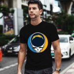Halloween Skull Funny Football Team Los Angeles Chargers 1 T Shirt