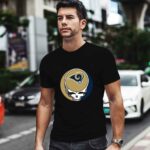 Halloween Skull Funny Football Team Los Angeles Rams 1 T Shirt
