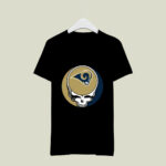 Halloween Skull Funny Football Team Los Angeles Rams 3 T Shirt
