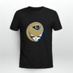 Halloween Skull Funny Football Team Los Angeles Rams 4 T Shirt