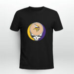 Halloween Skull Funny Football Team Minnesota Vikings 4 T Shirt