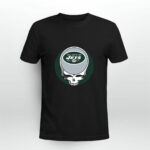 Halloween Skull Funny Football Team New York Jets 3 T Shirt