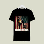 Hank Williams Jr Bocephus With Flag American 4 T Shirt