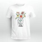 Happiness Is Being Nana Life Flower Grandma 4 T Shirt
