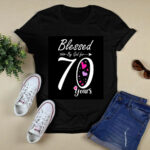 Happy 70 years Blessed by God for 70th birthday Classic 4 T Shirt