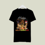 Happy HalloThanksMas German Shepherds Halloween Thanksgiving Christmas 3 T Shirt