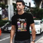 Happy HalloThanksMas Gnomes With Sewing Machine 3668 T Shirt