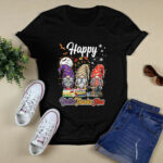 Happy HalloThanksMas Gnomes With Sewing Machine 3670 T Shirt