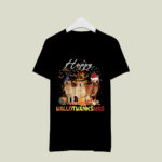 Happy HalloThanksMas Golden Retriever Halloween Thanksgiving Christmas 3676 T Shirt
