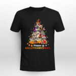 Happy HalloThanksMas Shih Tzu Halloween Thanksgiving Christmas 2 T Shirt