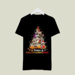 Happy HalloThanksMas Shih Tzu Halloween Thanksgiving Christmas 4 T Shirt
