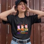 Happy HalloThanksMas Three Pigs 1 T Shirt