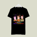 Happy HalloThanksMas Three Pigs 3 T Shirt