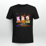 Happy HalloThanksMas Three Pigs 4 T Shirt