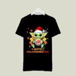 Happy Hallothanksmas Baby Yoda Hug Burger King 3 T Shirt