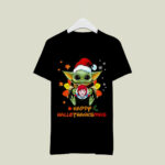 Happy Hallothanksmas Baby Yoda Hug Wendys 2 T Shirt