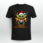Happy Hallothanksmas Baby Yoda Hug Wendys 3 T Shirt