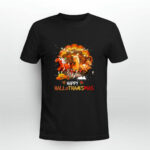 Happy Hallothanksmas Horse Pumpkin Halloween Christmas Thanksgiving 3682 T Shirt