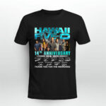 Hawaii Five 0 14th Anniversary 2010 2024 Signatures 3 T Shirt