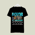 Hawaii Five 0 14th Anniversary 2010 2024 Signatures 4 T Shirt