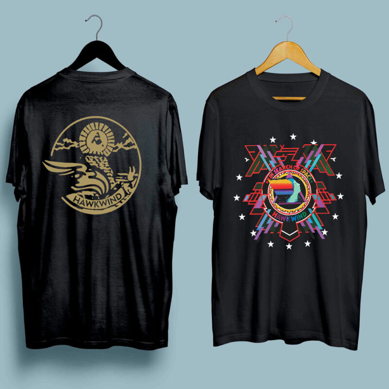 Hawkwind In Search Of Space Album Front 4 T Shirt