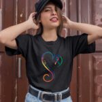 Heart Ribbon Lynch Syndrome Awareness 1 T Shirt