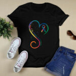 Heart Ribbon Lynch Syndrome Awareness 2 T Shirt
