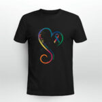 Heart Ribbon Lynch Syndrome Awareness 3 T Shirt