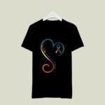Heart Ribbon Lynch Syndrome Awareness 4 T Shirt