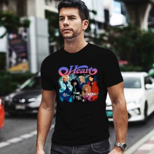 Heart Rock Band Retro Style 0 T Shirt