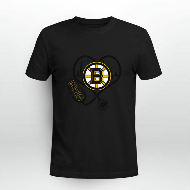 Heartbeat Nurse Love Boston Bruins 0 T Shirt