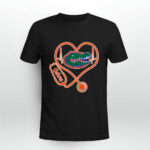 Heartbeat Nurse love Florida Gators 0 T Shirt