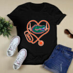 Heartbeat Nurse love Florida Gators 4 T Shirt