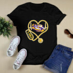Heartbeat Nurse love LSU Tigers 4 T Shirt
