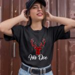 His Doe Couples Matching Christmas Pajamas Costume Girl 1 T Shirt