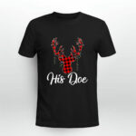 His Doe Couples Matching Christmas Pajamas Costume Girl 4 T Shirt
