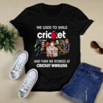 Horror Movie Character We Used To Smile And Then We Worked At Cricket Wireless Happy Halloween 4 T Shirt