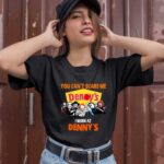 Horror Movie Character You cant Scare Me Work At Dennys Logo 1 T Shirt