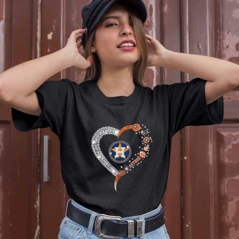 Houston Astros Diamond Heart 0 T Shirt