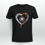 Houston Astros Diamond Heart 3 T Shirt