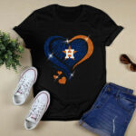Houston Astros Glitter Heart 2 2 T Shirt