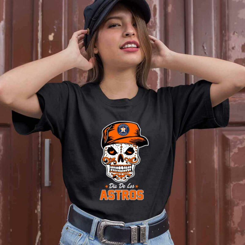 Houston Astros Skull Dia De Los Astros 0 T Shirt