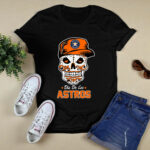 Houston Astros Skull Dia De Los Astros 2 T Shirt