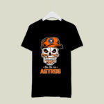 Houston Astros Skull Dia De Los Astros 3 T Shirt