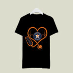 Houston Astros Stethoscope Heart 2 T Shirt