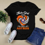 Houston Astros Vortex Diamond Heart This Girl Loves Her Astros 4 T Shirt