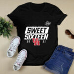 Houston Cougars mens basketball sweet sixteen 2021 red 4 T Shirt
