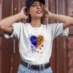 Houston Texans And Houston Astros Logo Heart 2 T Shirt